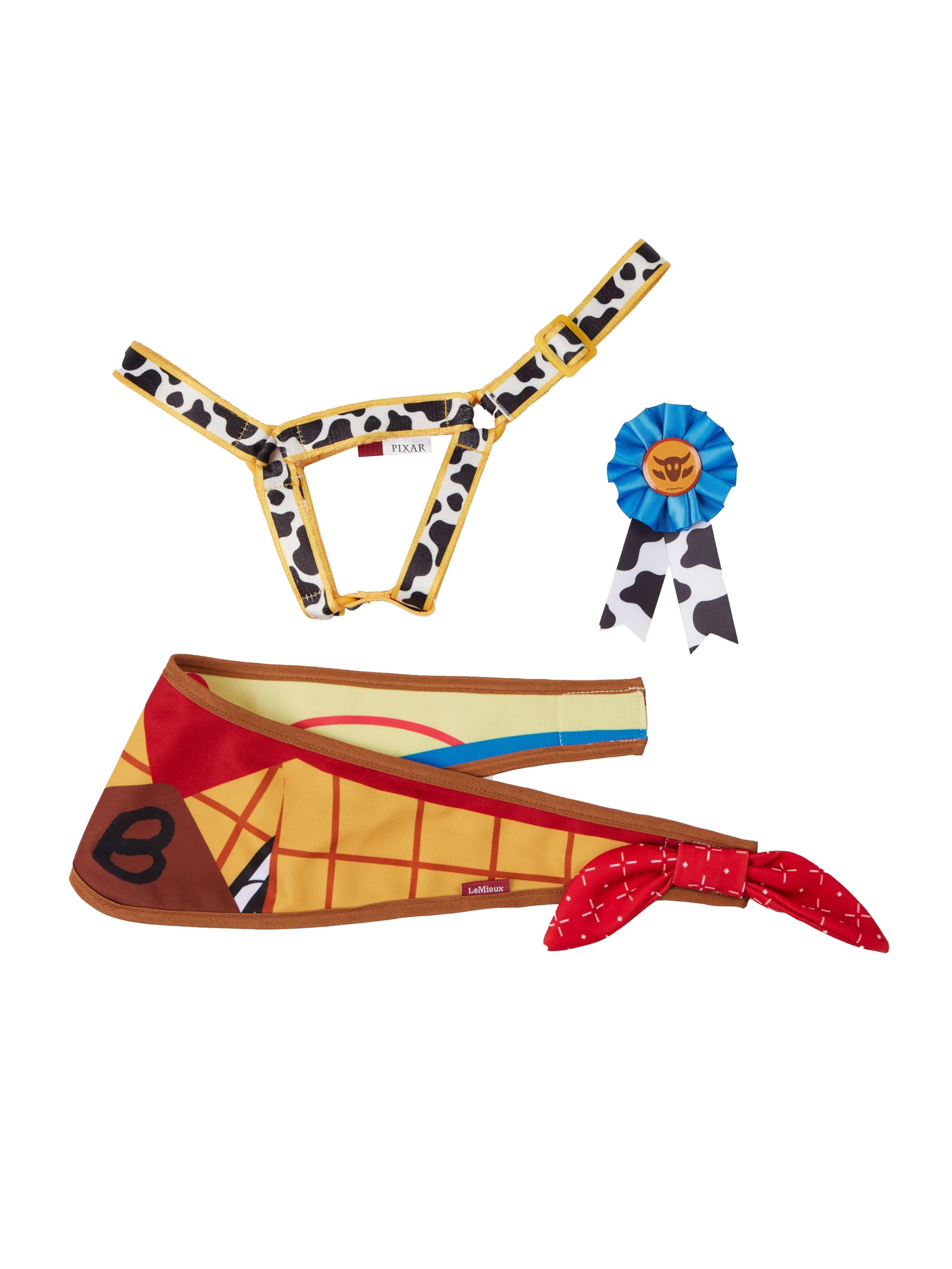 LeMieux Disney Hobby Horse Accessories Set - Bullseye - Headcollar, Reversible Neckerchief & Rosette Included - Suitable for Ages 3+