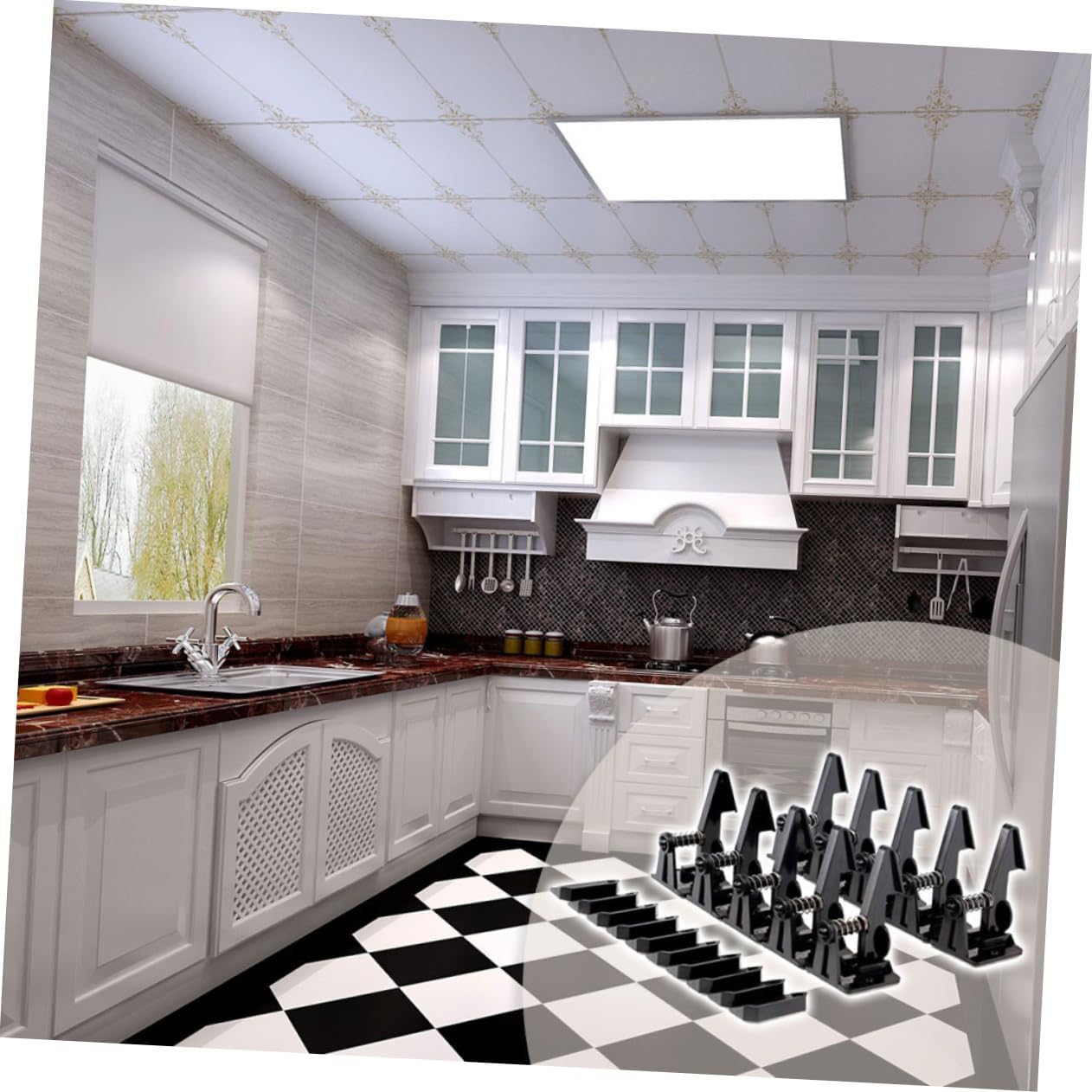 20 Pair Baby Proof Drawer Locks Set Child Safety Cabinet Locks Easy Open for Adults and Girls Safety Locks