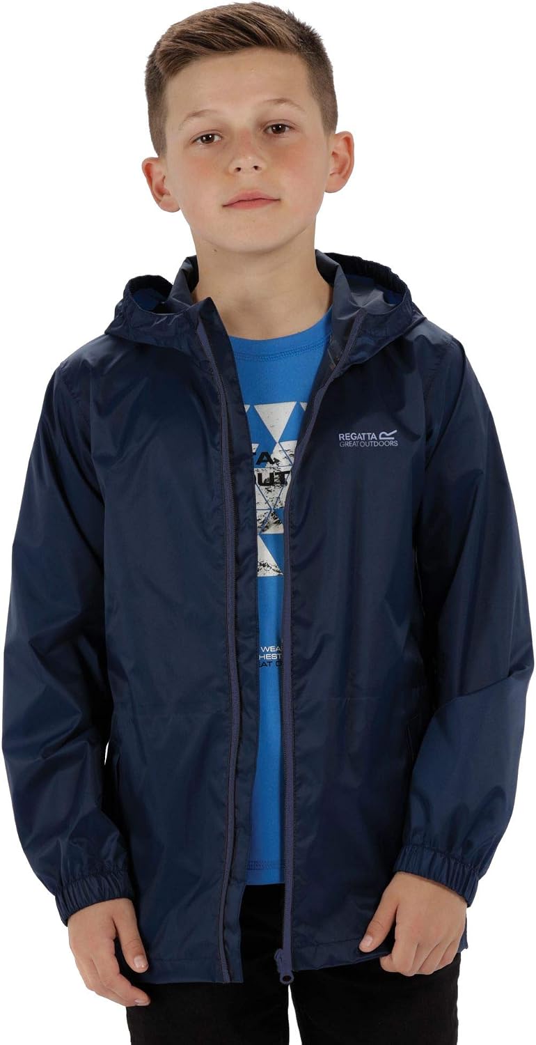 Regatta Pack-It III Waterproof Kids Jacket - AW21-5-6 - Navy Blue