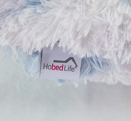 Miniatura 7 de Hobed Life Almohada corporal de piel de felpa acogedora de 20 x 54 pulgadas con relleno de alta calidad, almohada ultra suave para cama y sofá,