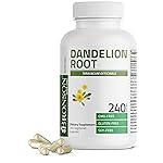 Bronson Dandelion Root High Potency Supplement, Supports Overall Good Health & Well-Being, Traditional Diuretic Herb - Non-GMO, 240 Vegetarian Capsules