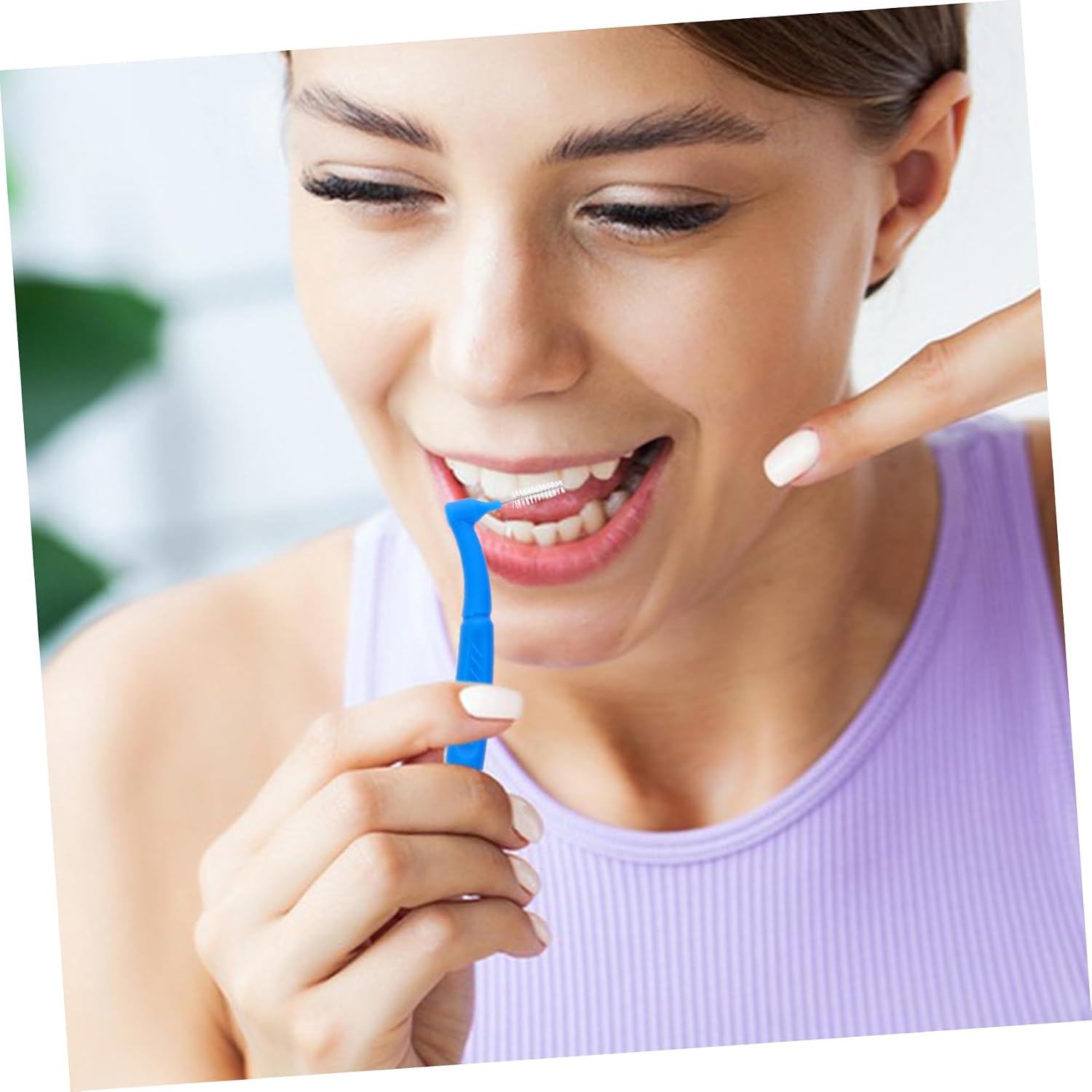50pcs Interdental Brush for Teenie Cleaning Dental Brush Between Teeth Gum Interdental for Teens