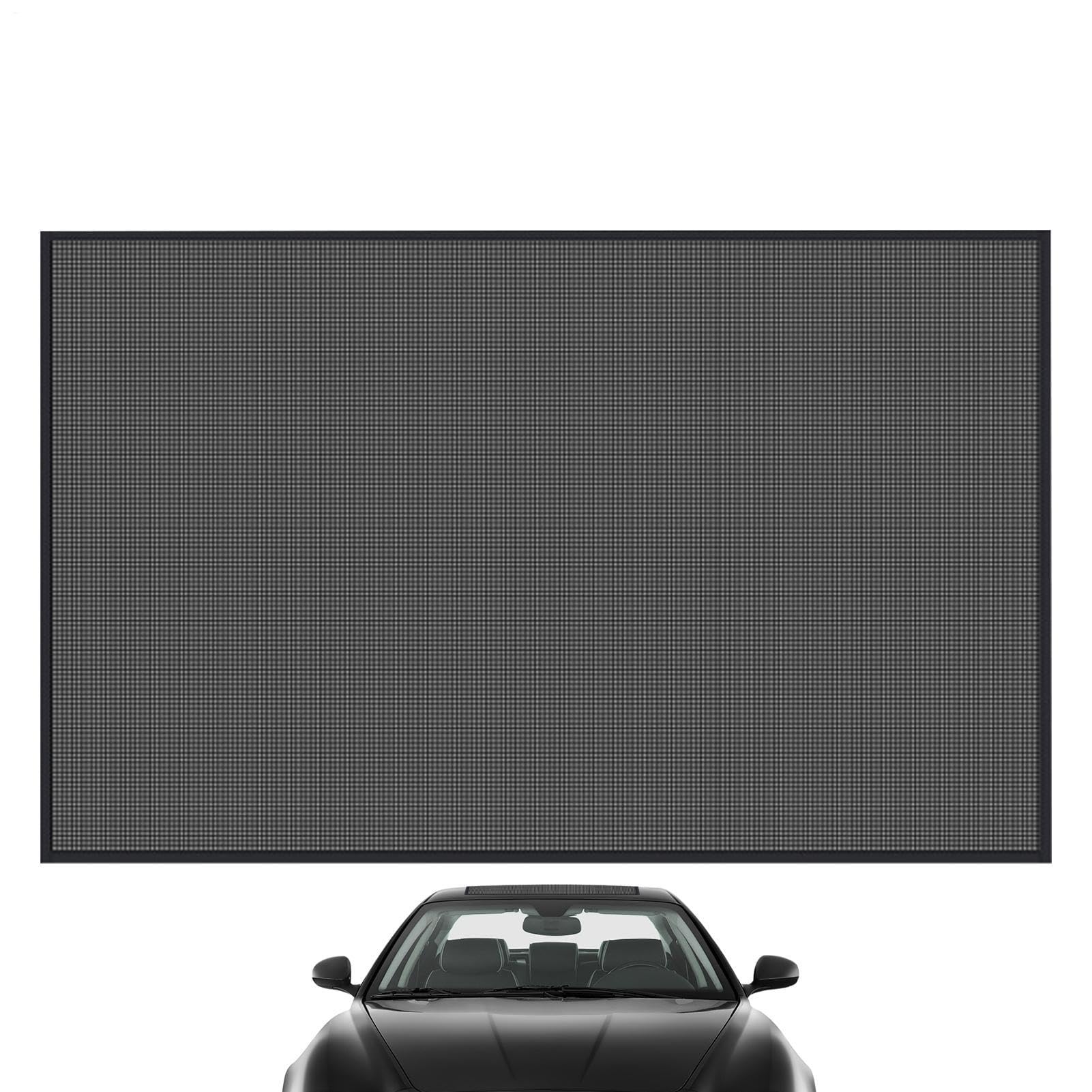 Magnetic Sunroof Mosquitö Net - Soft Edge Binding No Paint Damage, Car Window Screen Curtain, UV Blocking Mesh for Ventilation, Magnetic Adsorption Búg Shield for Camping Parking — view 8