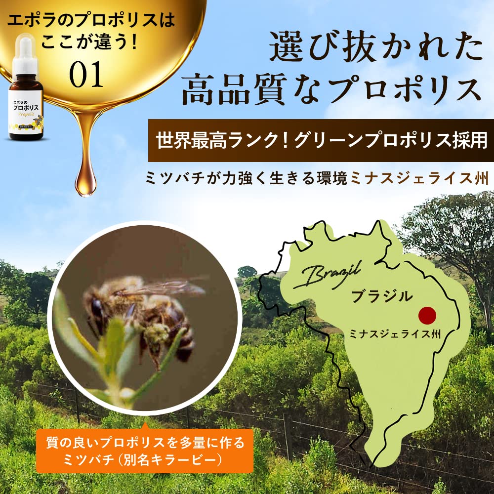 Amazon | エポラ エポラのプロポリス 無添加/プロポリス 原液