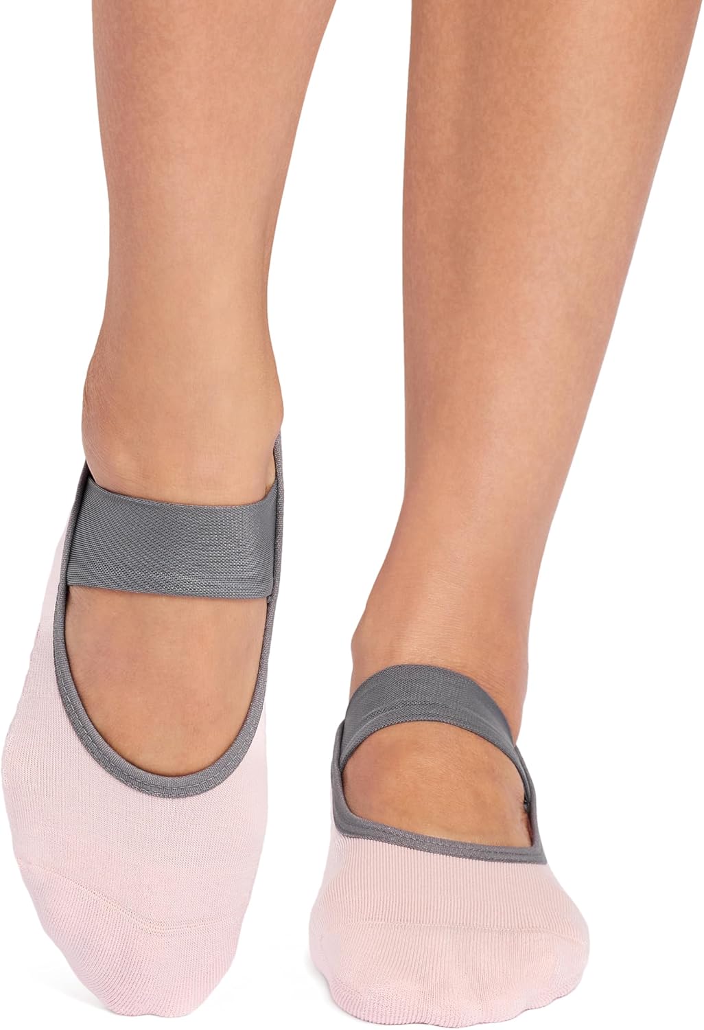 TAVI Grip Lola 2 Pack Socks Wine Ombre & Fleur Medium