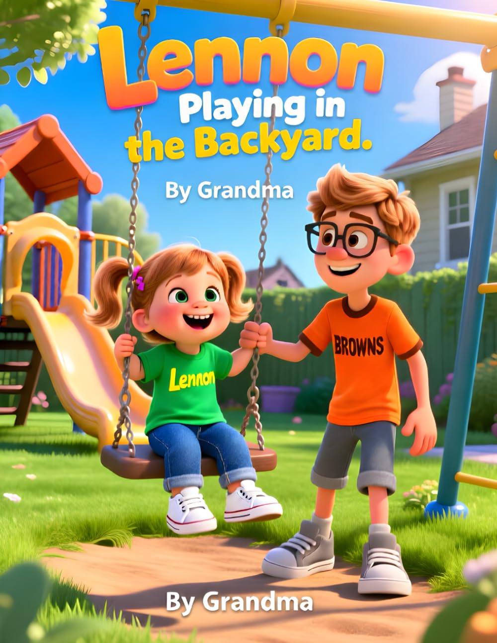 Lennon Playing in the Backyard (Lennon's Adventures)