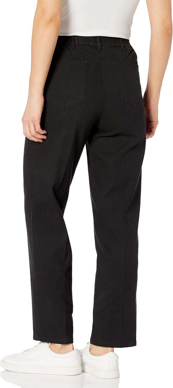 Ruby Rd. Women's Petite Classic Flat Front Denim Jean - Image 2