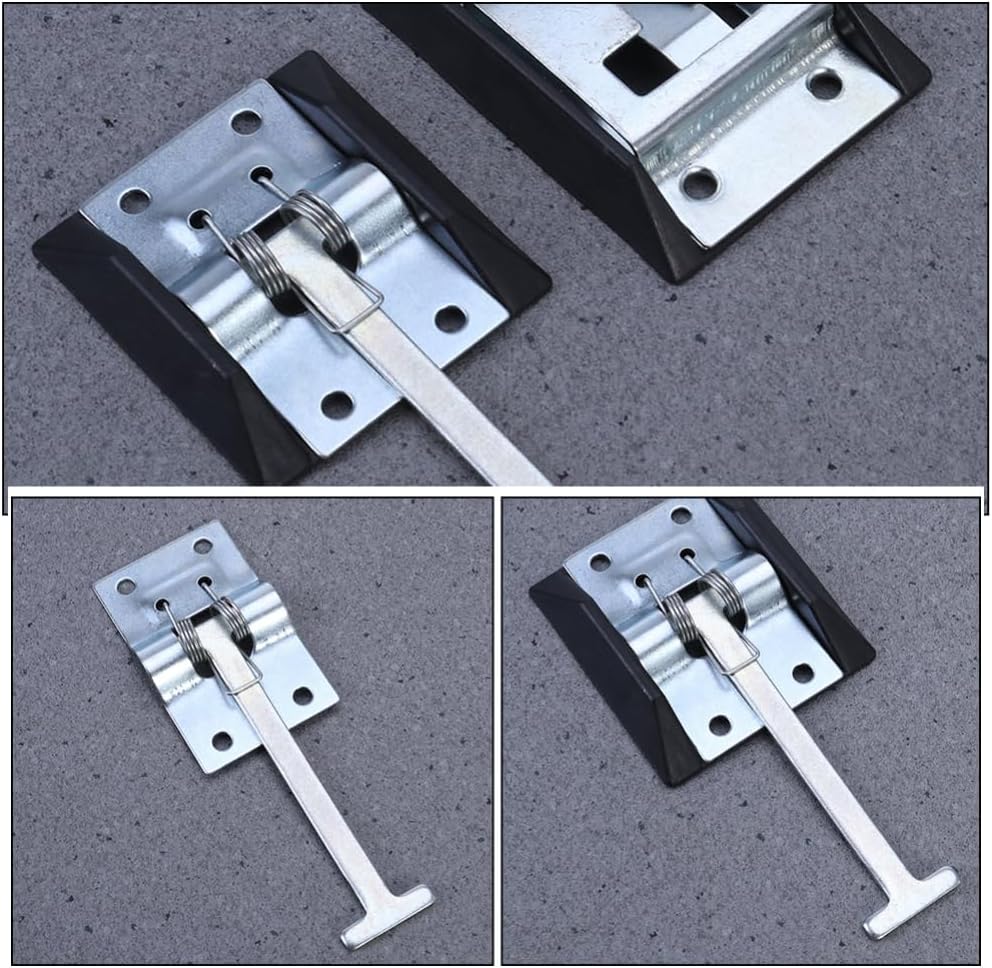 OUNONA 3pcs Rv Door Holders Galvanized Latch Hooks for Trailer Camper Door Catch Easy Installation Wind Resistant for