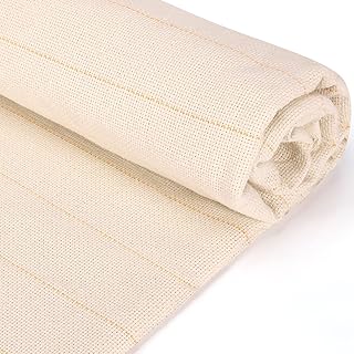 29.5 x 29.5inch Tufting Cloth with Marked Lines, Primary Monks Cloth for Rug Making and Cut and Loop Pile Tufting Guns