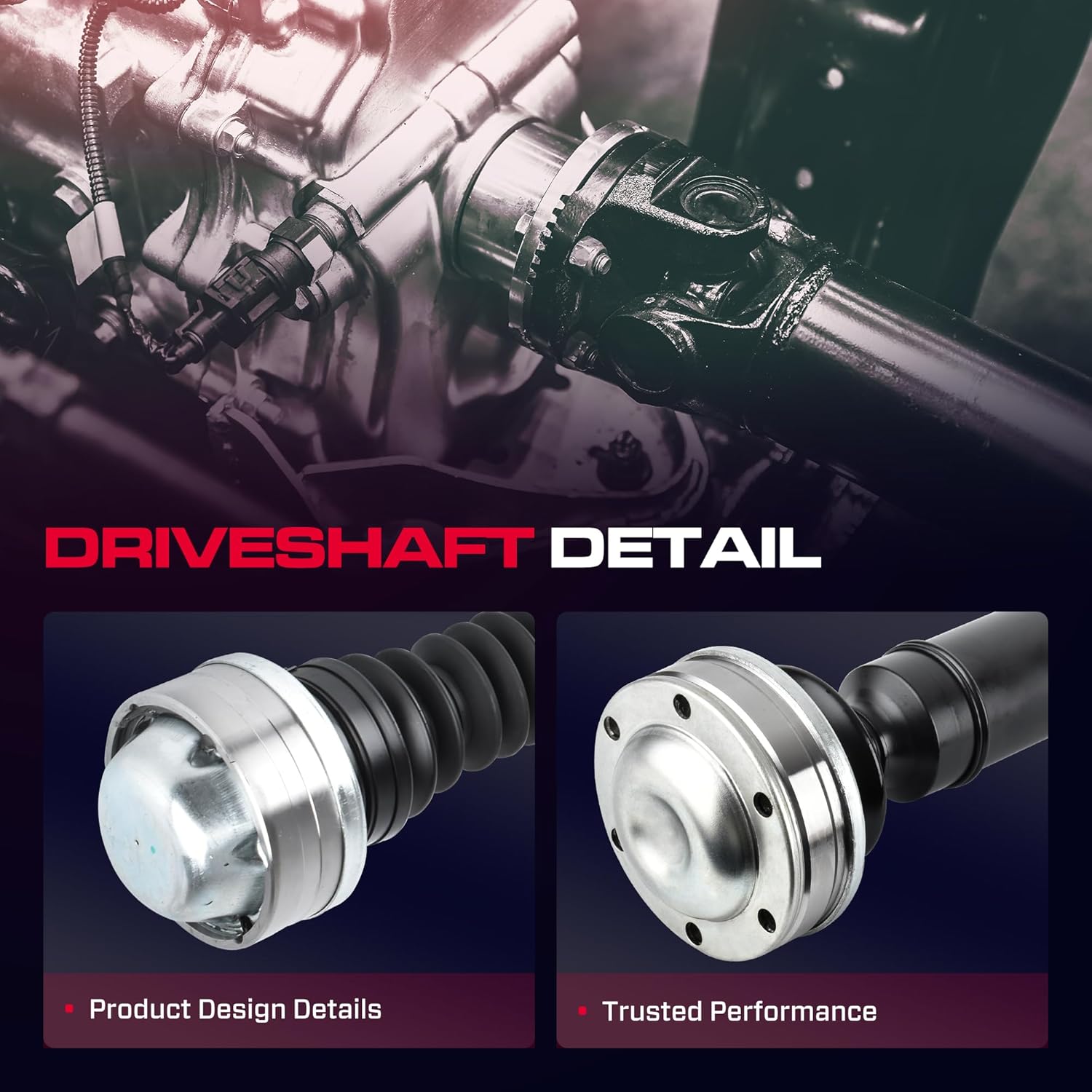 938-137 Front Drive Shaft propeller shaft Driveshaft Assembly, Complete Drive shaft Fit for Jeep Commander 2007-2010 & Grand Cherokee 2007-2010, 4.7L 5.7L, AWD, 4WD, Replace# 52853431AA