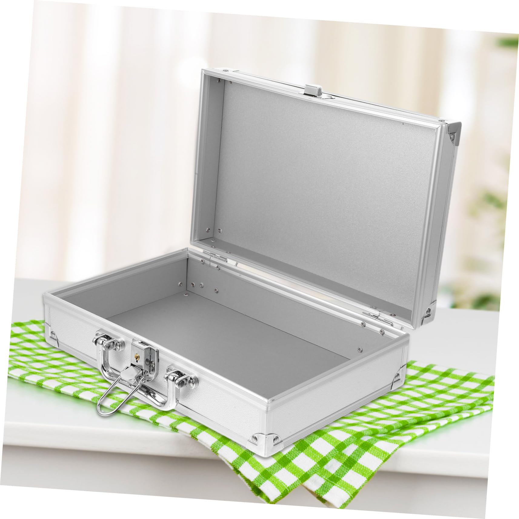 Mipcase Valigetta in Lega di Alluminio Argento con Multifunzionale Organizzazione Utensili e Versatile Utilizzo per Cantieri e Ufficio Colore Casuale