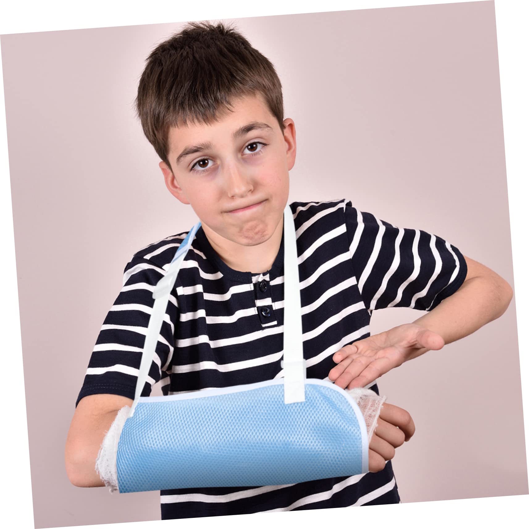 BELLIFFY Children's Arm Sling Arm Immobilizer Sling Shoulder Sling Arm Sling Arm Sling for Sling for Shoulder Injury Shoulder Immobilizer Wrist Sling Sky-Blue Net