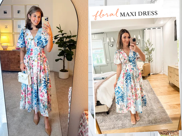 tuscan blue embroidered floral maxi dress Alémais Women's Martine Tie-Dye Ramie A-Line Minidress - Navy main image 0