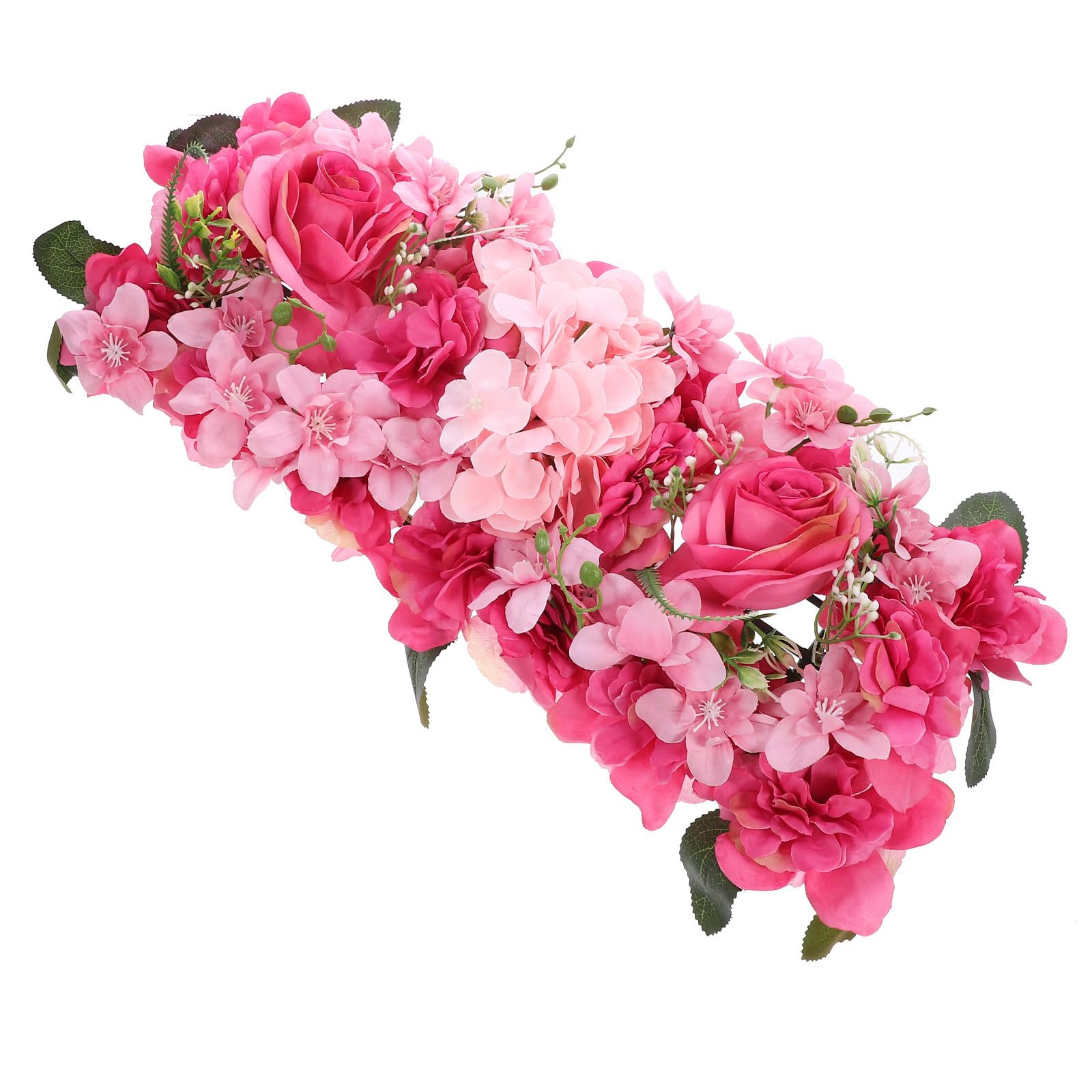 Panneau mural fleurs artificielles soie plastique décoration intérieure mariage