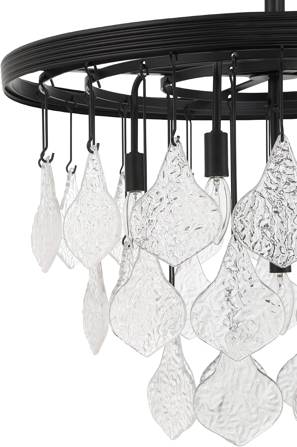 Craftmade Vesi 5 Light Pendant, Flat Black, P981FB5