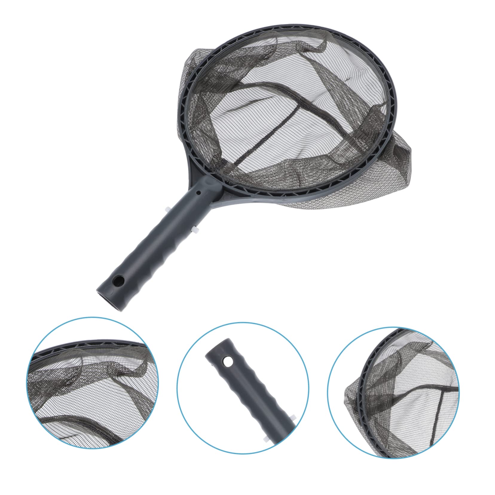 ifundom 3 Piezas De Red para Piscina Red para Hojas Red para Estanque Pequeño Kit De Red para Piscina Cesta para Skimmer Red para Estanque Red Subacuática Plástico Negro