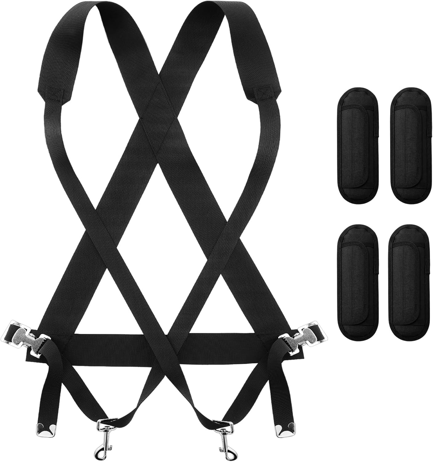 Suncalla Parade Marching Bass Drum Sling with Soft Pads Marching Band Straps for Band Practice Concerts Performances