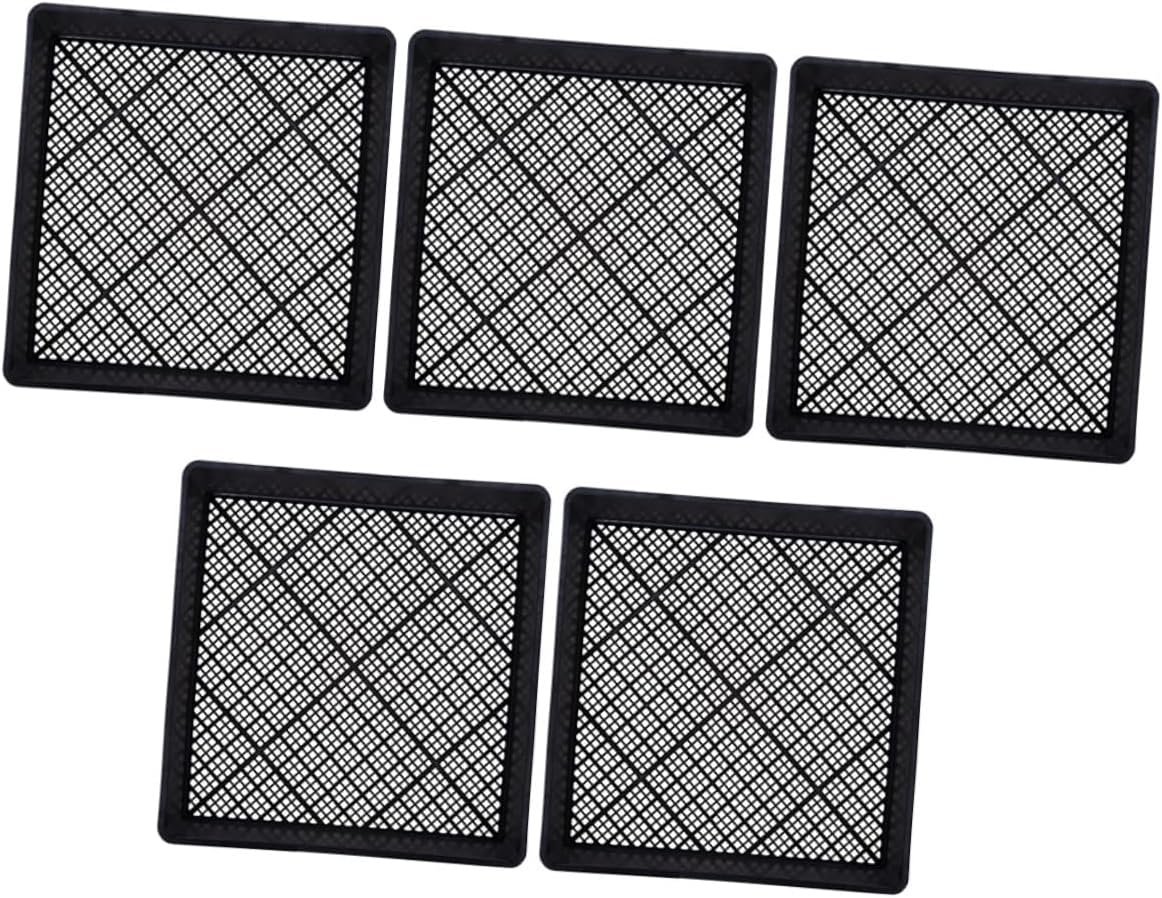 5Pcs Plant Germination Nursery Trays Durable Material for Microgreens Sprouts Seed Starting Space Saving Balcony Planter Trays for Vegetable and Salad Leaf Growing