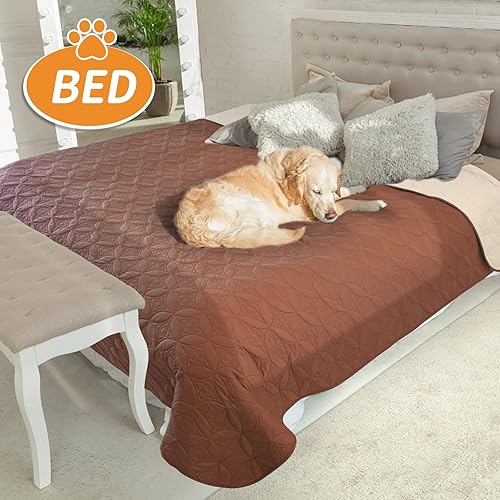 Miniatura 8 de Paquete de 2 mantas impermeables para perros grandes, fundas de sofá para mascotas, protegen los muebles de la cama, sofá, mantas suaves y