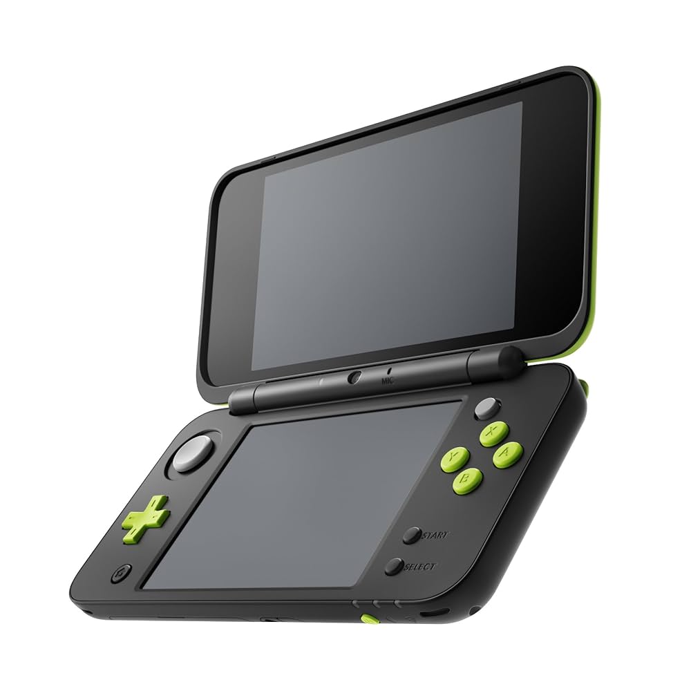 New Nintendo 2DS XL - noir/Citron & Mario Kart 7 Préinstallé