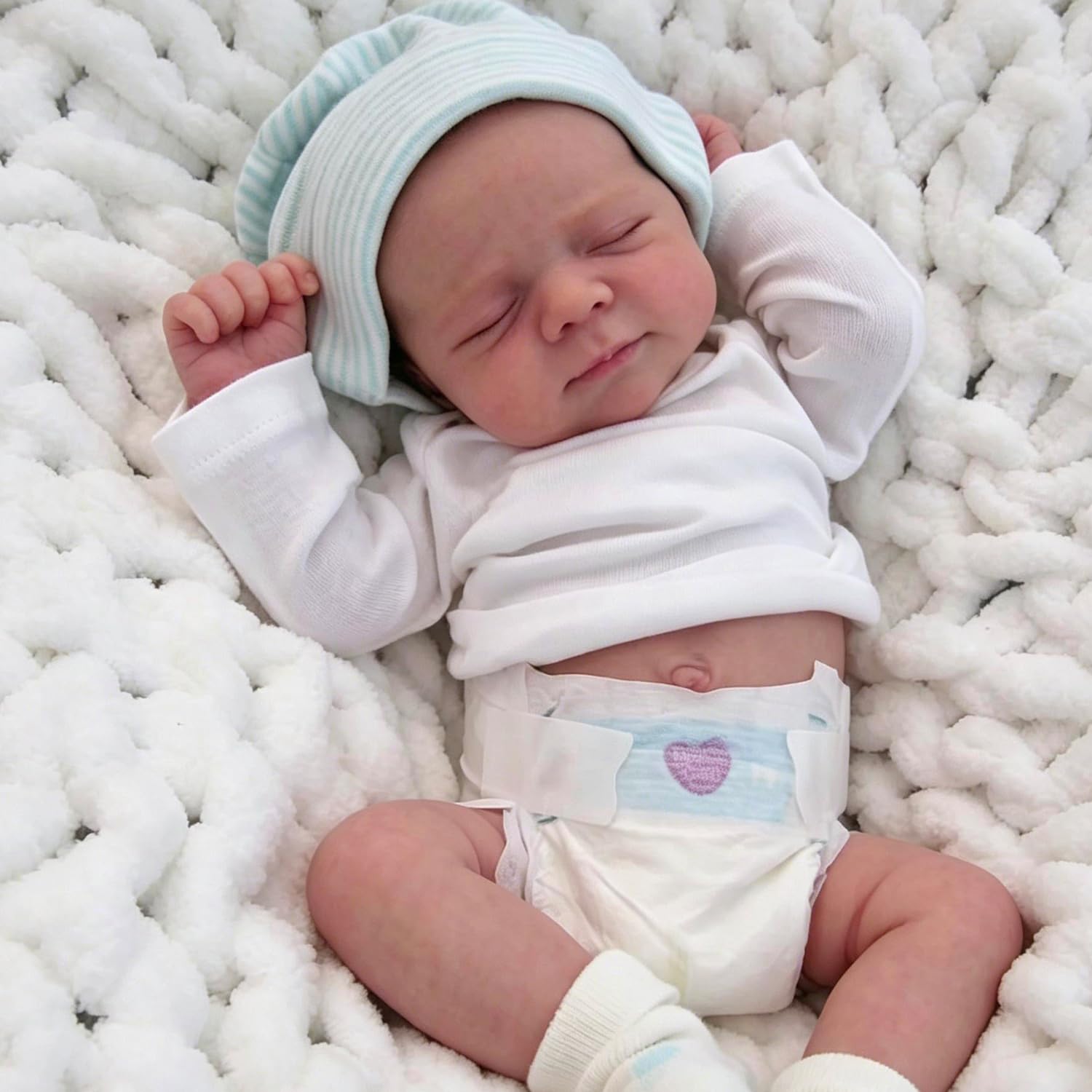 Anano Reborn Baby Vollvinyl Lebensecht, Reborn Baby Junge 45cm Reborns Puppe Lebensecht Wie Echtes Vinyl Babys Babypuppen Wie Echt Waschbar