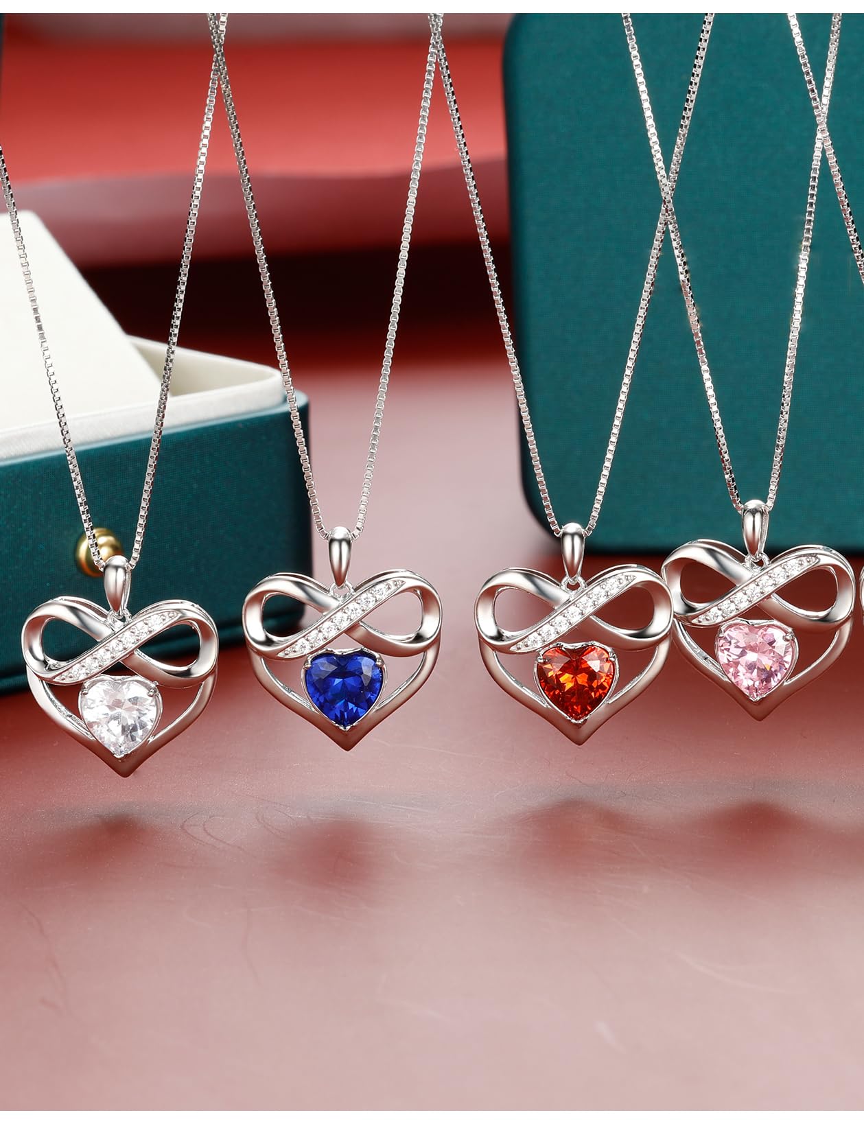 Collana con ciondolo a forma di cuore infinito, regali per la festa della mamma donna moglie anniversario compleanno natale gioielli regali San Valentino per lei