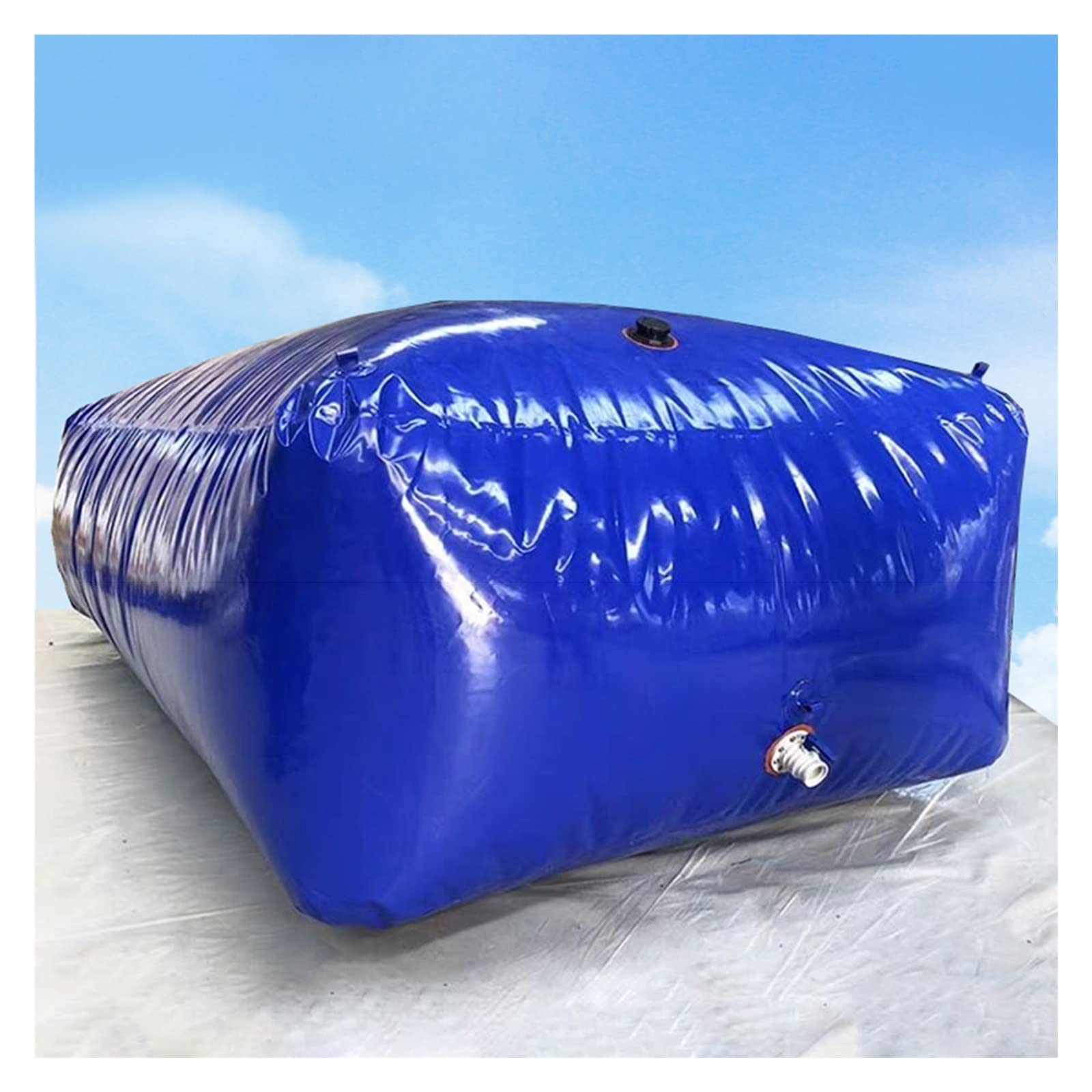 Collapsible Water Tank 110L to 6000L - Durable Soft PVC Emergency Water Storage Bladder(540L/142Gal/1.5x0.9x0.4m)
