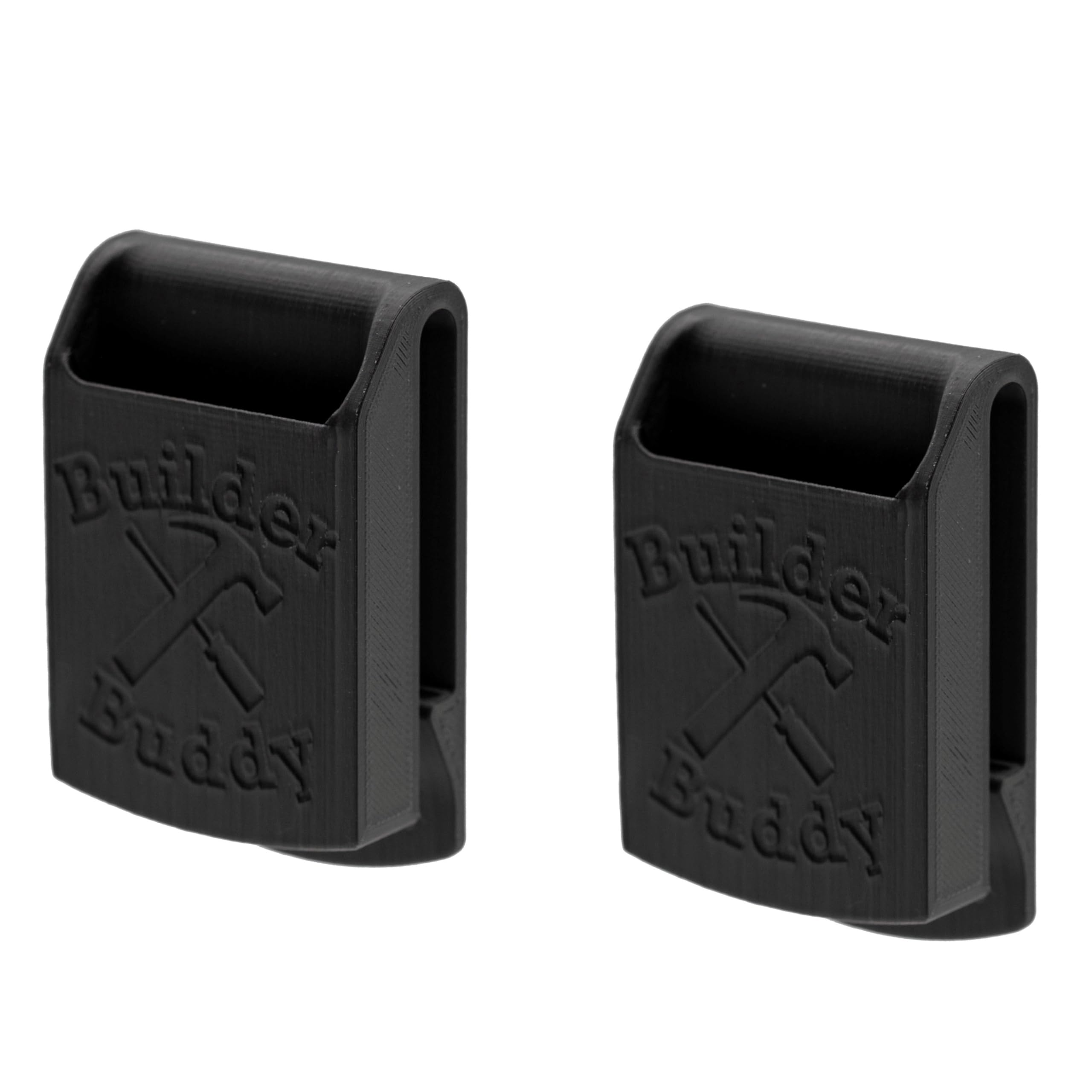 Builder Buddy Minimal Tool Holster - 2X Pack - for Impact Driver, Drill, Tape Measure Tool Holder, Belt Clip