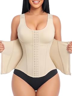 YIANNA Waist Trainer for Women Tummy Control Corset Faja Shapewear Vest Top