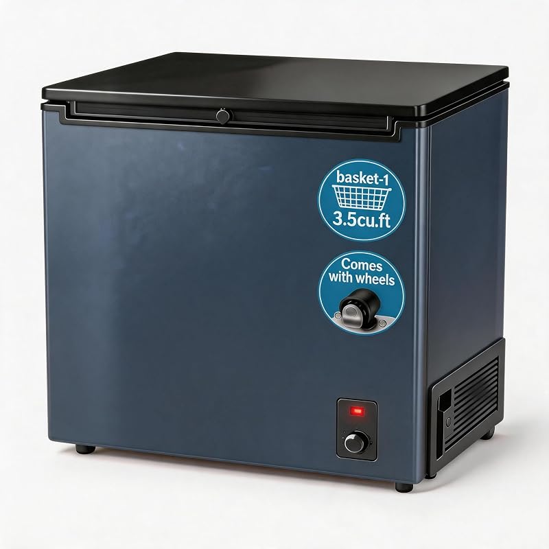 Snowflk BC88 3.5 cu ft Chest Freezer Black — 1 of 8