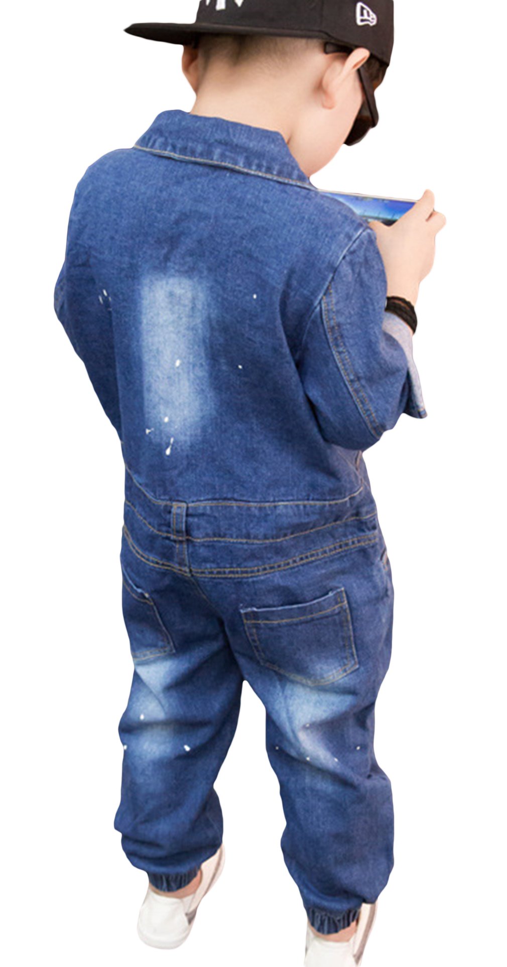 Amazon | Cloudkids デニム ベビー服 つなぎ ロンパース ジャンプ 