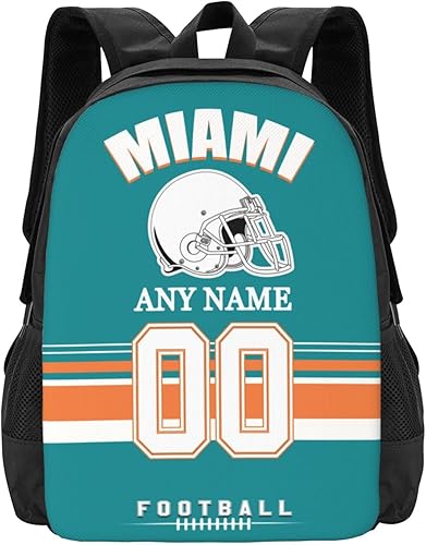 Mochilas de encargo del deporte del fútbol, regalos personalizados modificados para requisitos particulares del bolso del viaje de la mochila, Miami