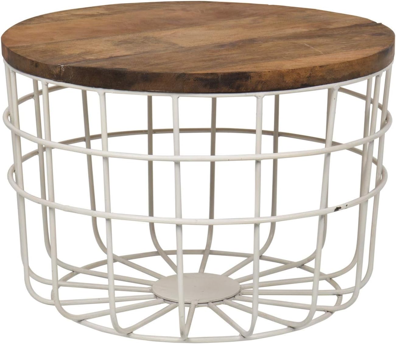 Priti Metal & Wooden top Coffee Table
