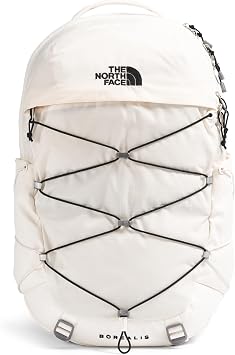 THE NORTH FACE Womens Borealis Commuter Laptop Backpack, Gardenia White/TNF Black, One Size