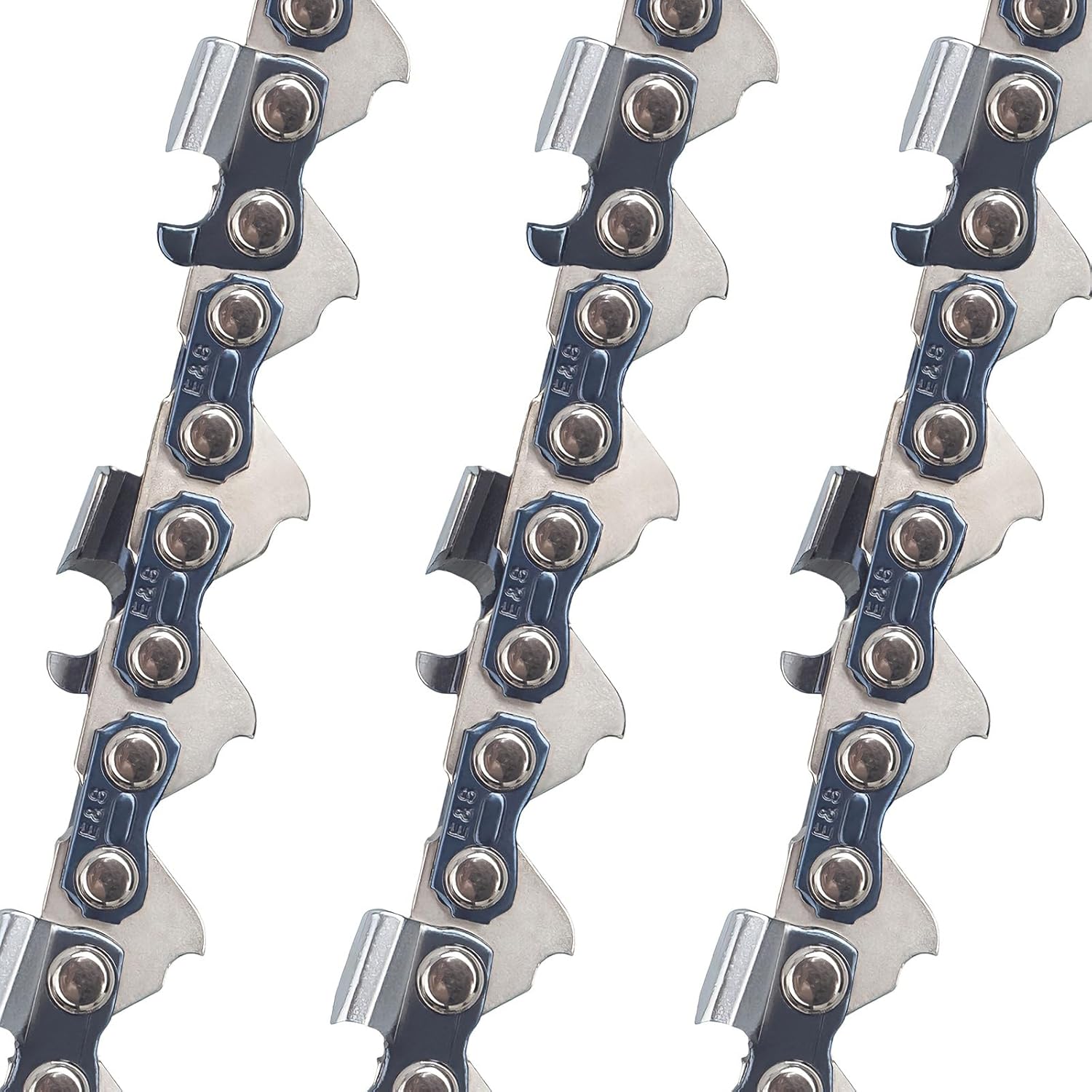 E & S 3 Pack 18 Inch Chainsaw Chain .325" Pitch .063" Gauge 68 Drive Links Semi-Chisel Chain Saw Chains for Husqvarna, Poulan, Craftsman, Greenworks and More Chainsaw Brands