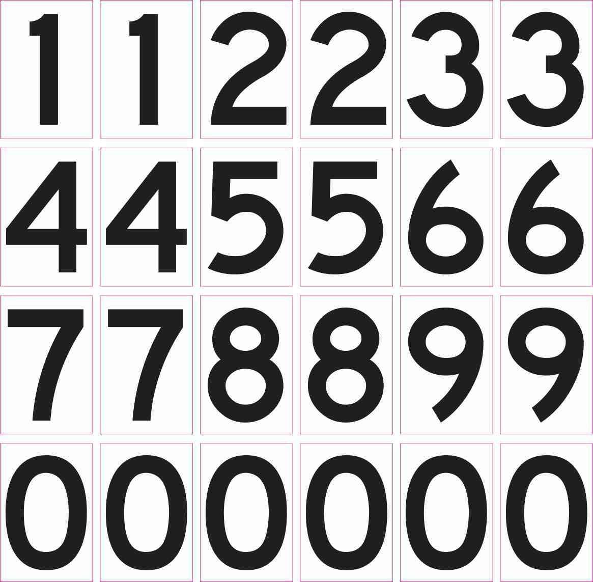 StickerTalk Mailbox Number Vinyl Stickers, 1.25 inches by 1.75 inches