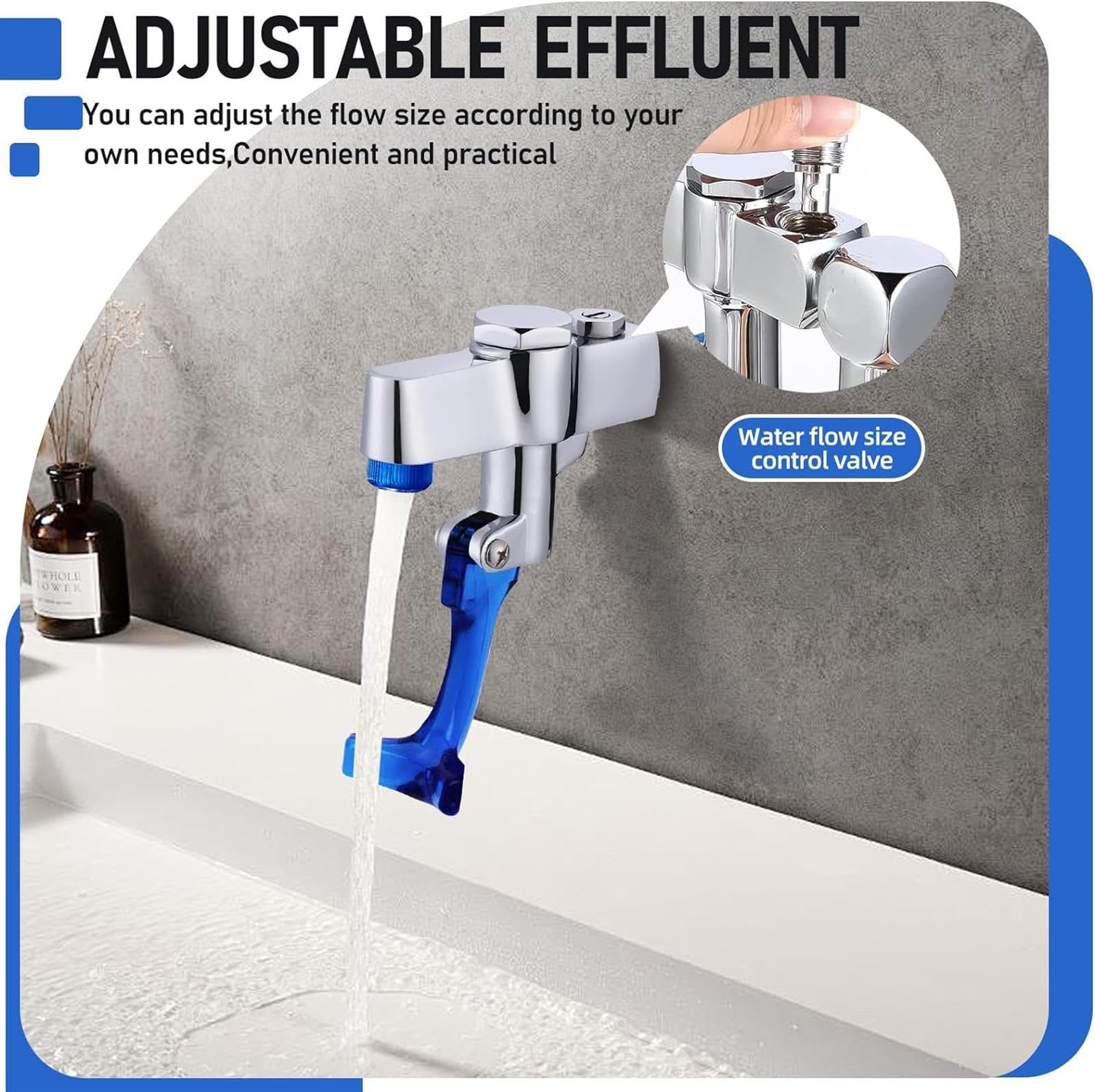 Glasfüller Wasserhahn Wandhalterung - Push-Back Wasserflasche Füllstation für Café, Hotel und Küche - Effiziente Glasfülllösung