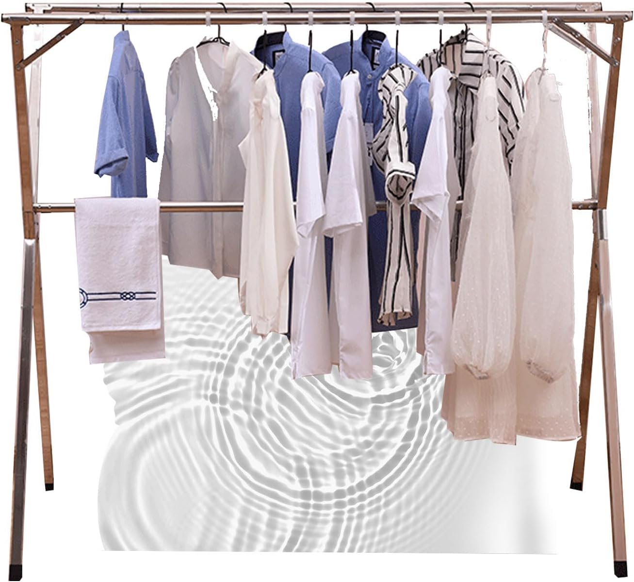 Wall Mounted Clothes Drying Rack, Drying Rack Clothing Collapsible, Clothes Dryer Rack Outdoor, Racks for Laundry Room, Stainless Steel Laundry Stand (240cm/94 in) (150cm/60 in)