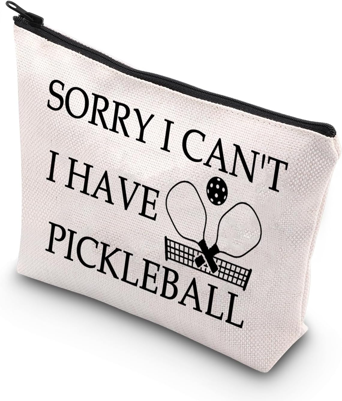 BDPWSS Pickleball Makeup Bag Pickleball Lover Gift Pickleball Player Gift Sorry i Can't i Have Pickleball Zipper Pouch For Pickleball Fans Gift (Have pickleball)