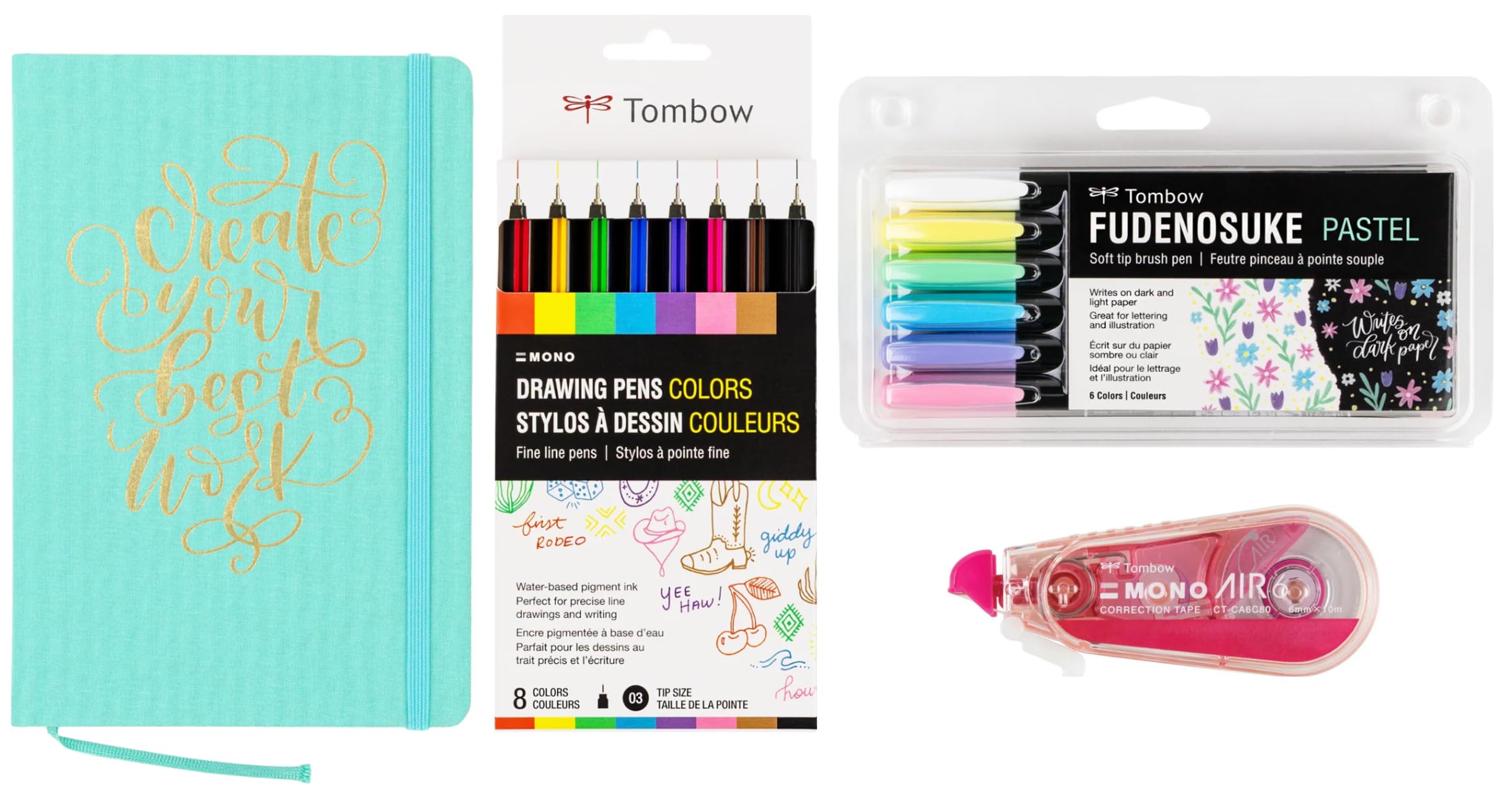 Cuaderno de puntos y rotuladores de pincel Tombow Fudenosuke para organizar tu diario personal 8