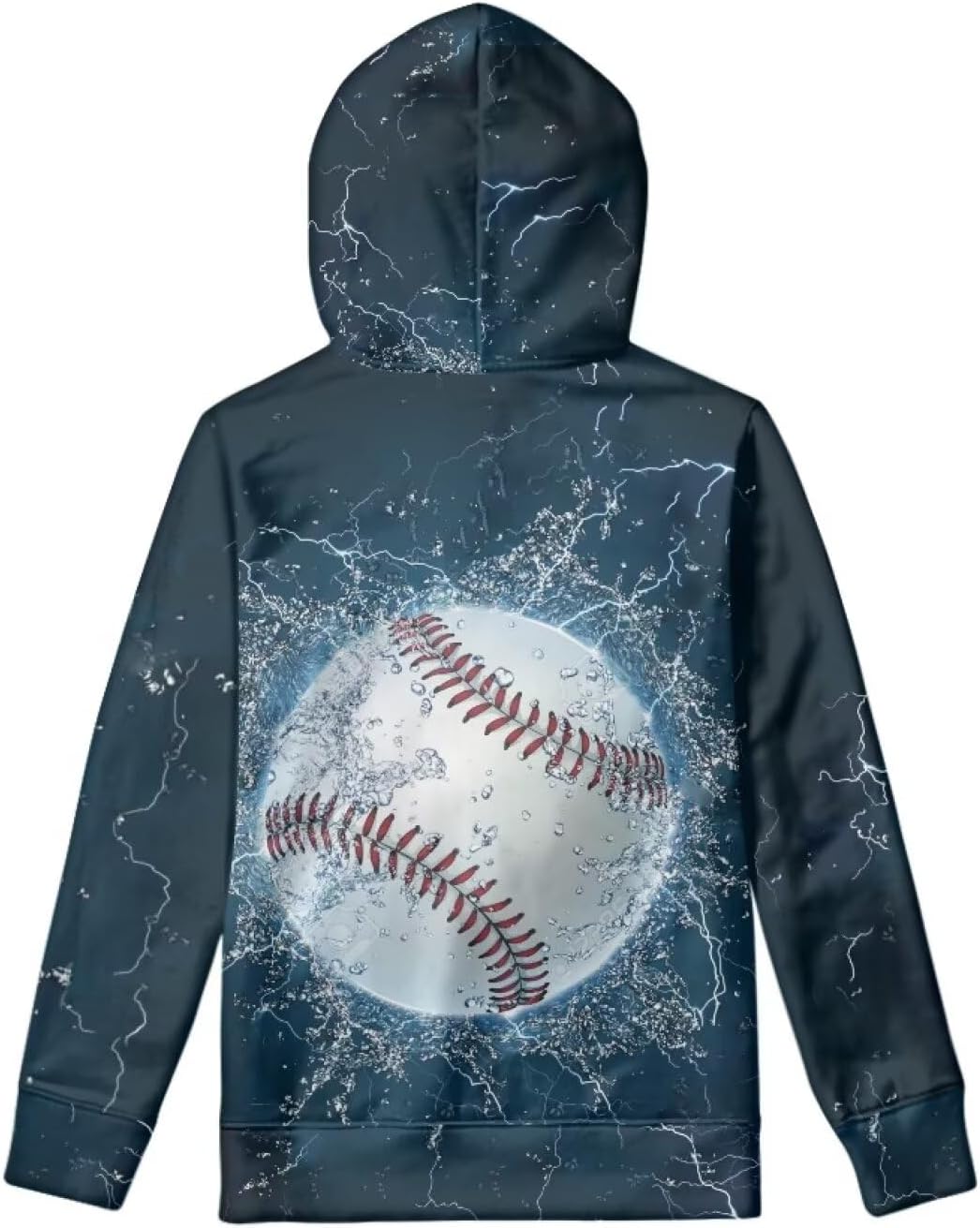 WELLFLYHOM Boys Hooded Sweatshirts Hoodie Pullover Cool Graphic Crewneck Blouses Size 6-16