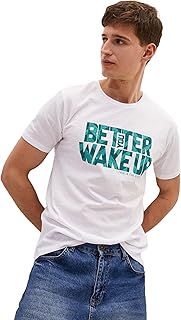 LC WAIKIKI Crew Neck Short Sleeve Printed Combed Cotton Men's T-Shirt