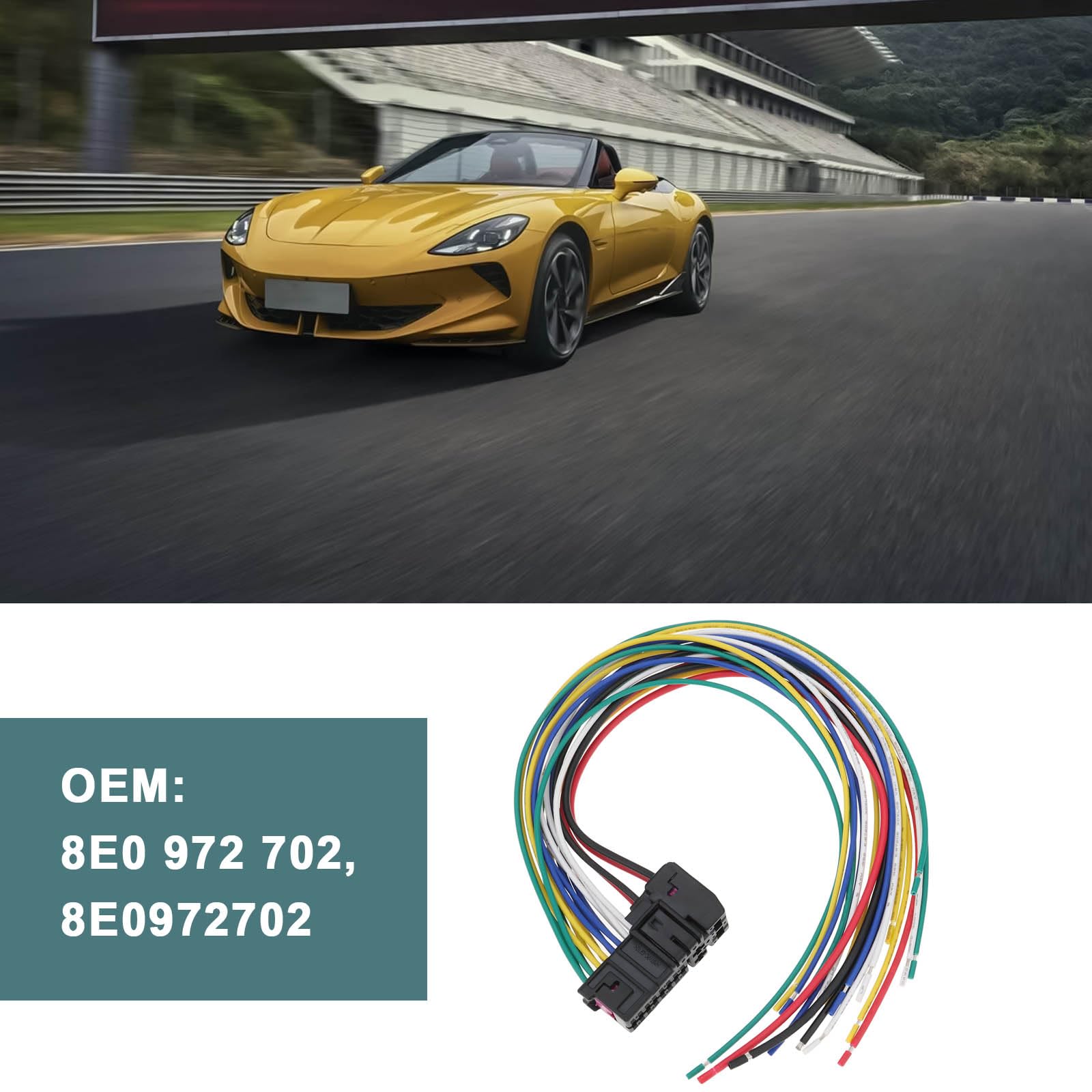 Kit de Réparation de Faisceau de Câbles de Portière Avant Gauche/Droite 8E0972702 Compatible avec Audi A3 (8P1) Sportback (8PA)