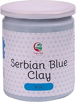 Serbian Blue Clay Powder 8 oz (227g) - 100% Natural Cambrian Clay For Skin & Soap Making - By Yogi's Gift®