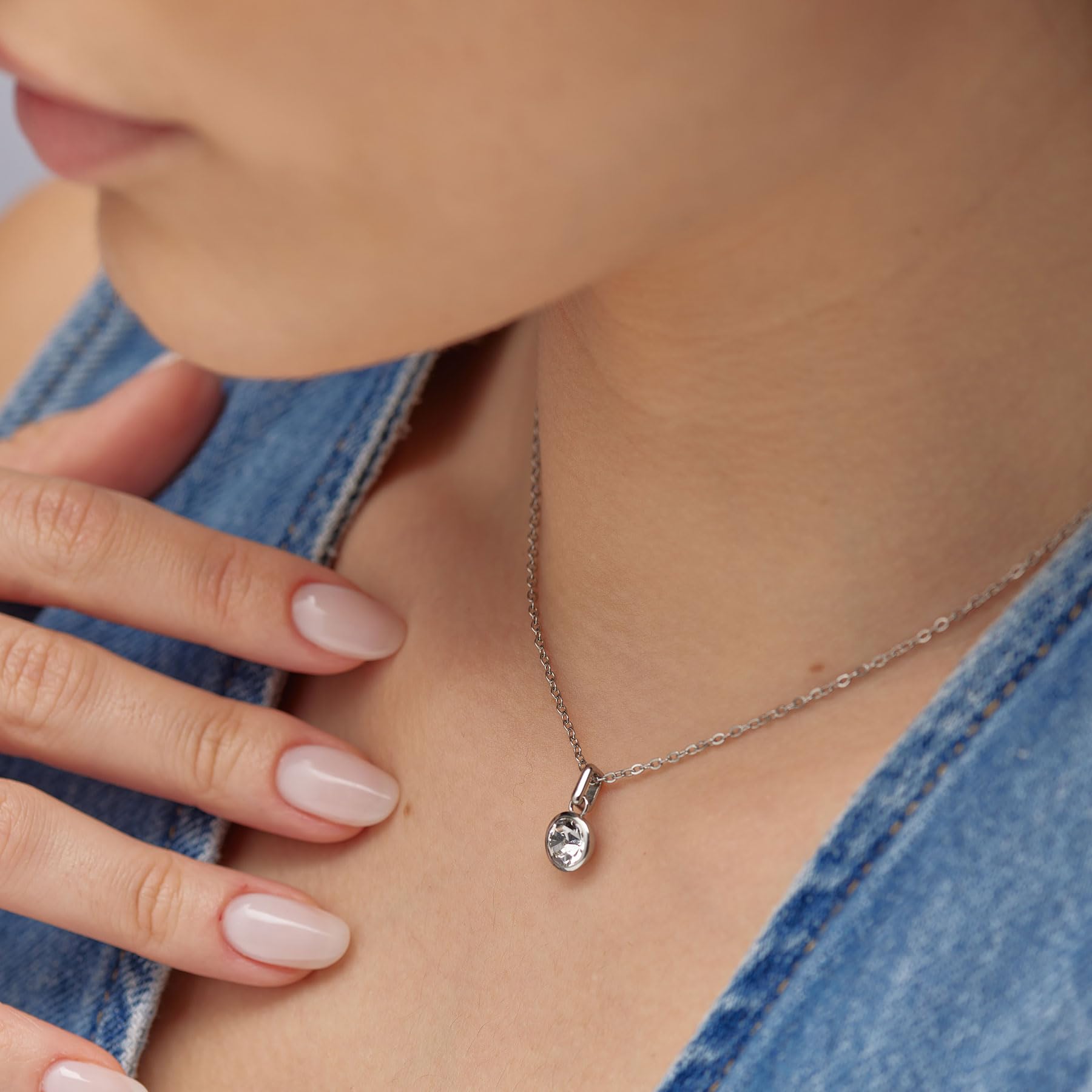 Brosway Collana Donna, Collana in Acciaio e Cristalli | Collezione Symphonia - BYM187