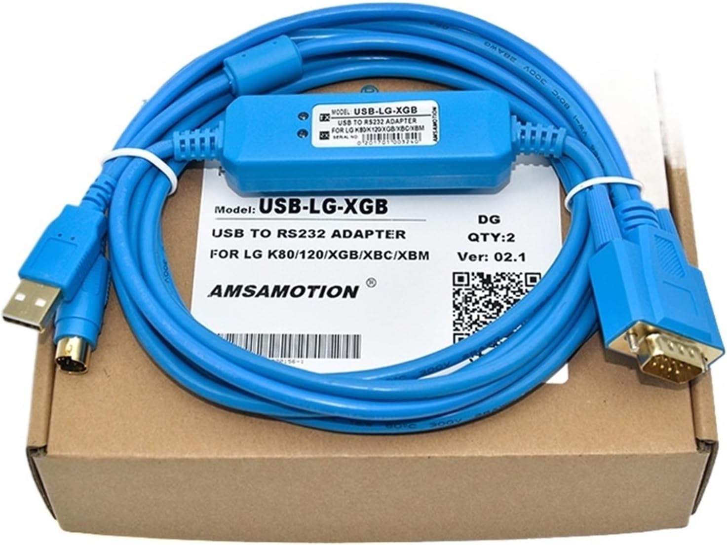 Suitable for LS/LG XP Touch Screen Programming Cable XGB/XBM/K7M Series PLC Data Download Cable(Moisture Proof and Moisture Proof)