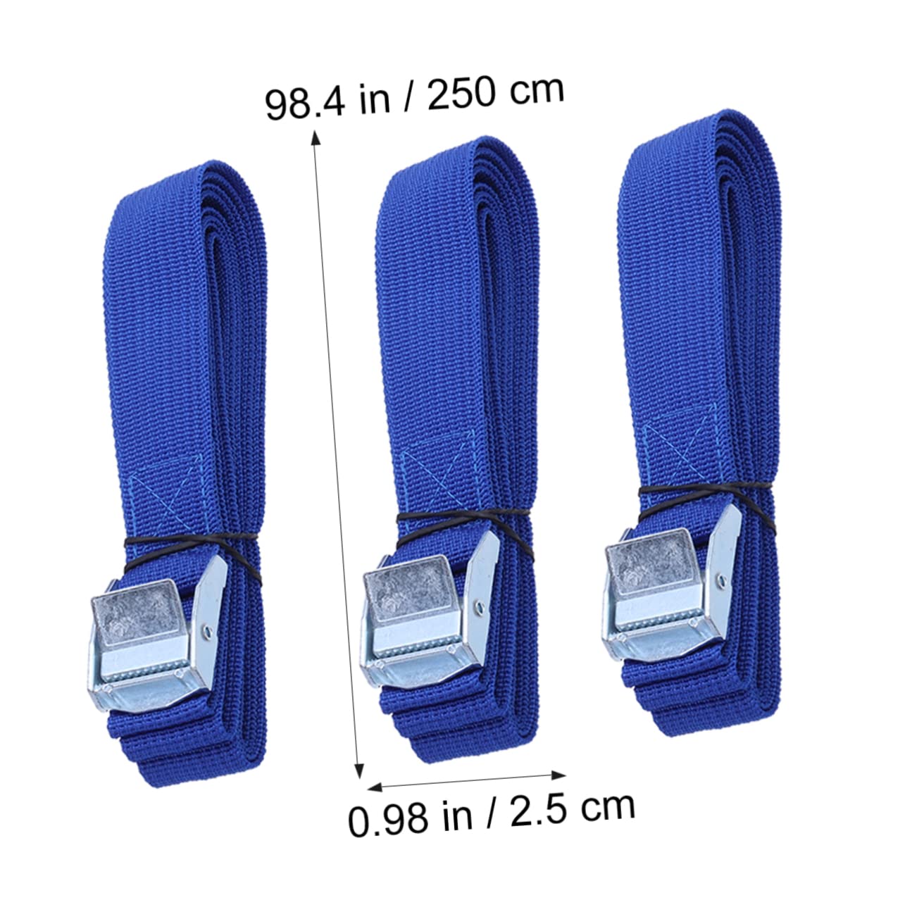 SOESFOUFU 10 Pcs Ratcheting Cargo Straps with Steel Buckle for Car Roof Luggage Kayak Carrier