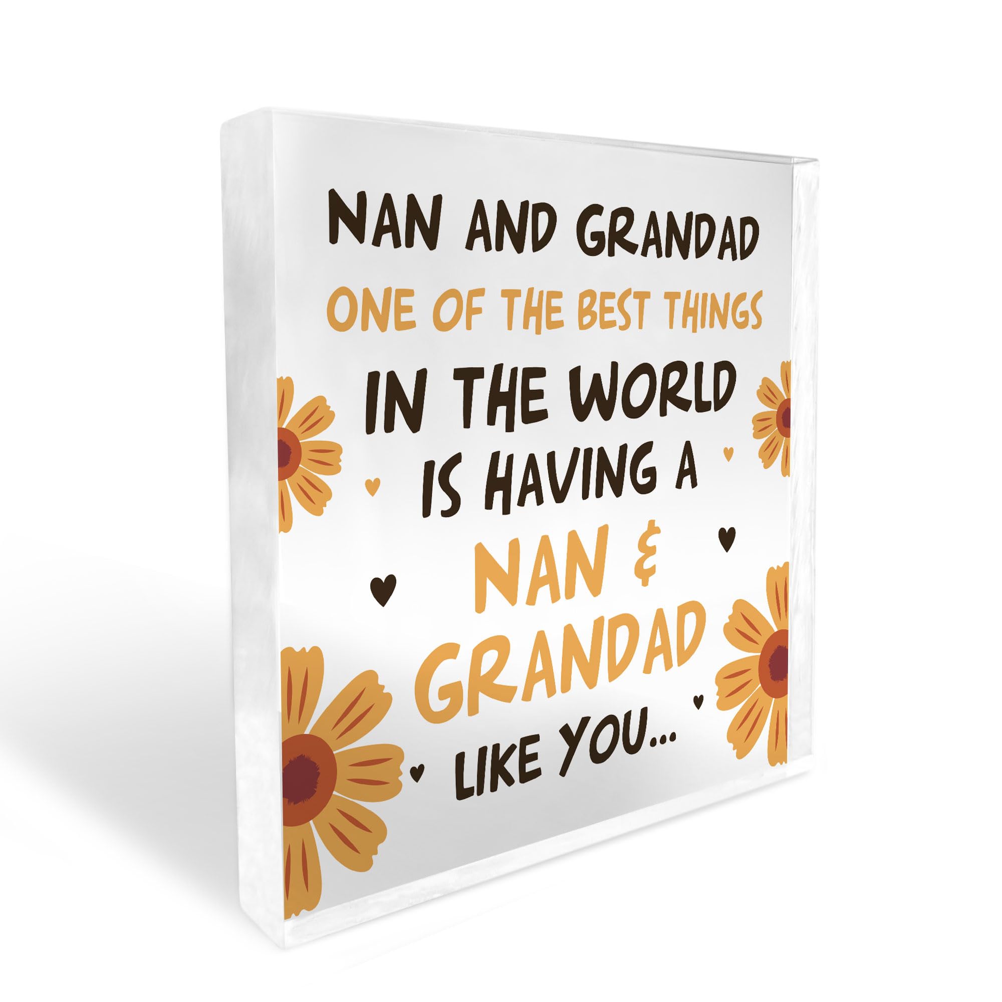 Red Ocean Nan And Grandad Sign Gift For Nan And Grandad Christmas Birthday Gift Grandparent Gifts From Grandson Granddaughter Thank You Gift