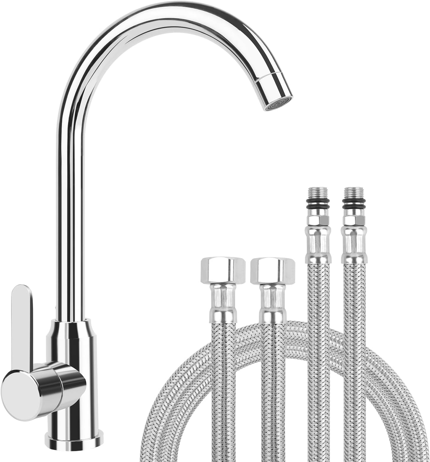 Ibergrif M14850 Rubinetto Lavello Cucina, Miscelatore Cucina Classico