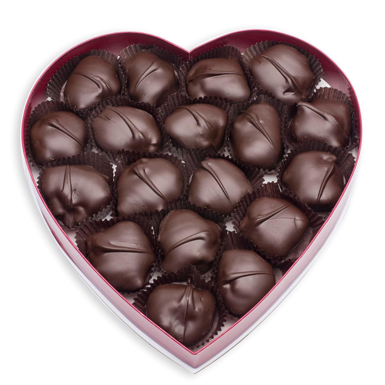 Mrs. Cavanaugh’s 1 lb. Cherry Cordial Dark Chocolate Heart Shaped Box